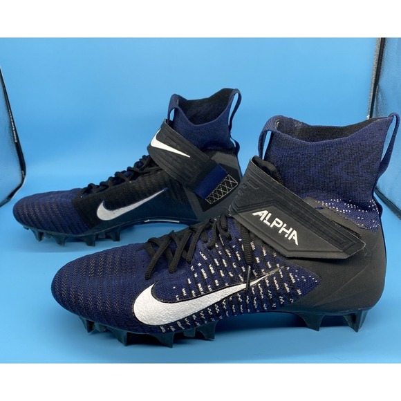 Men\'s Nike Cleats Alpha Menace Elite 2 Black White Football AO3374-403 Size 11.5 main image 8